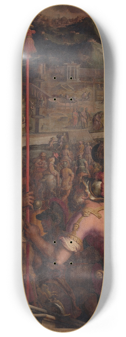 Giorgio Vasari - Foundation of Florentia, a Roman settlement 8.25 inch art skate deck