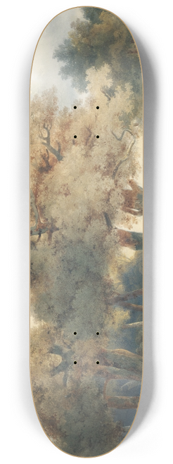 Alexandre Calame - Trees, Tracks And Figures 8.25 inch art skate deck