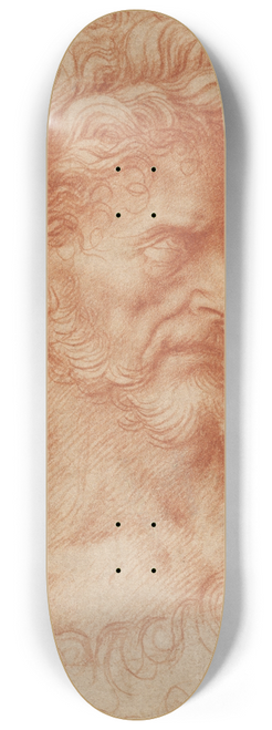 Giovanni Agostino da Lodi - Saint John the Baptist 8.25 inch art skate deck