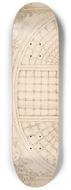 Giovanni Battista Foggini - Design for the Upper Half of a Wall Elevation with a Semicircular Window 8.25 inch art skate deck