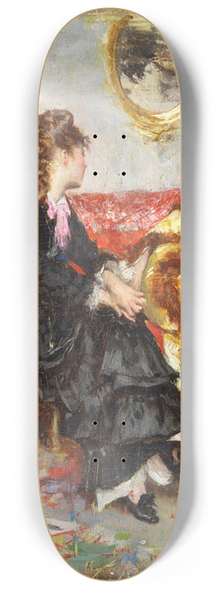 Giovanni Boldini - Due signore sedute in un interno 8.25 inch art skate deck