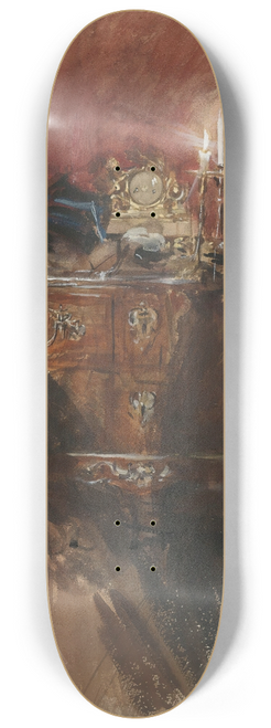 Giovanni Boldini - View Of An Interior With A Louis Xv Commode 8.25 inch art skate deck