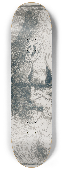 Giovanni Domenico Tiepolo - Old Man with Conical Hat 8.25 inch art skate deck