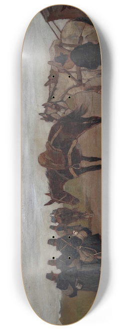 Giovanni Fattori - Strade in Toscana 8.25 inch art skate deck