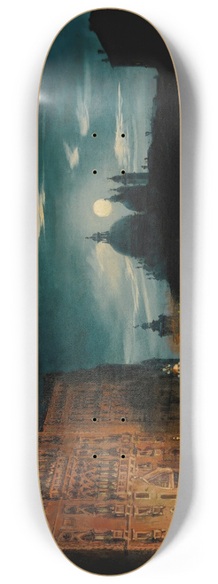 Giovanni Grubacs - NocturnalVenetian scene on the Feast of the Redentore 8.25 inch art skate deck