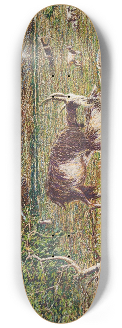 Giovanni Segantini - Goats against landscape 8.25 inch art skate deck