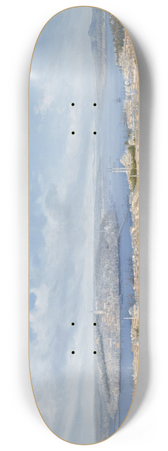 Girolamo Gianni - Panoramic View Of Constantinople, View From Beyazit 8.25 inch art skate deck