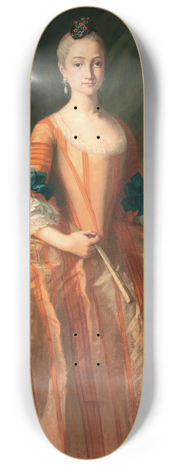 Giuseppe Bonito - Portrait Of TheInfanta Maria JosefaDe Borbn (1744-1801) 8.25 inch art skate deck