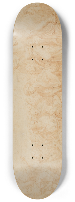 Giuseppe Cesari - En tronende pave hyldes af mngden 8.25 inch art skate deck