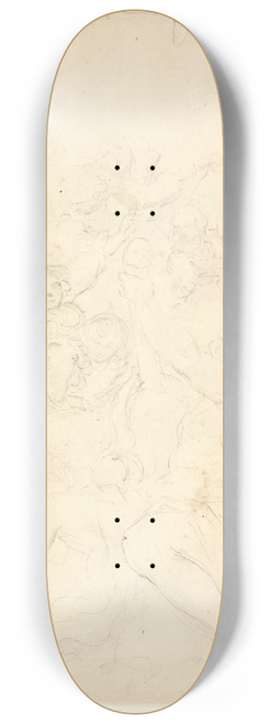 Giuseppe Ghezzi - Musicerende engle i himlen 8.25 inch art skate deck