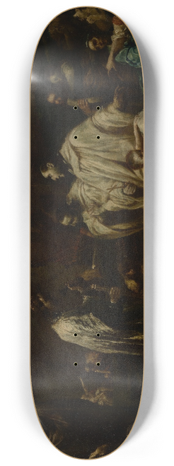 Giuseppe Maria Crespi - Blessed Bernard Tolomei Interceding for the Cessation of the Plague in Siena 8.25 inch art skate deck
