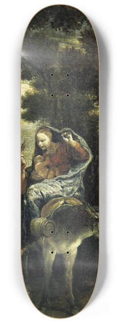 Giuseppe Maria Crespi - The Flight to Egypt 8.25 inch art skate deck