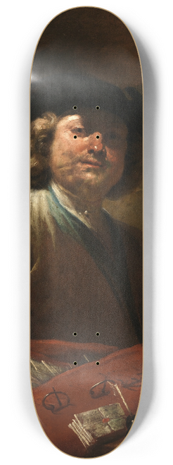 Giuseppe Maria Crespi - The letter carrier 8.25 inch art skate deck
