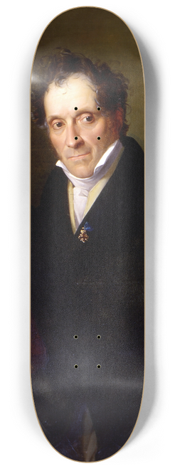 Giuseppe Molteni - Portrait of Giuseppe Poldi Pezzoli 8.25 inch art skate deck
