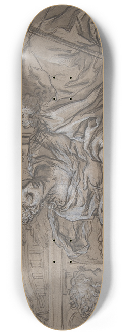 Giuseppe Nicola Nasini - The Dismissal of Hagar 8.25 inch art skate deck