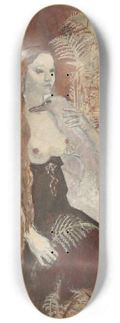 Glyn Warren Philpot - Leda and the Swan 8.25 inch art skate deck