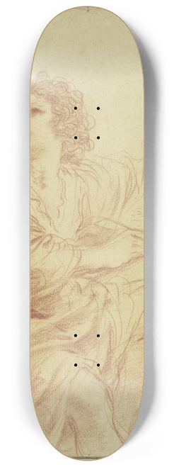 Guercino - Johannes der Evangelist, sitzend und schreibend 8.25 inch art skate deck