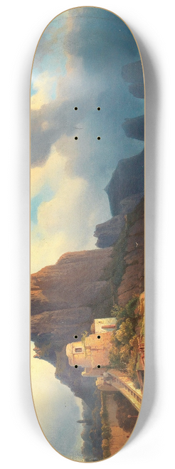 Alexei Petrovich Bogoliubov - A scene in Capri 8.25 inch art skate deck