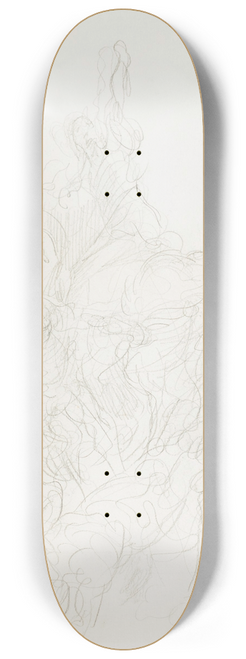 Gustave Dor - Goddess on Horseback 8.25 inch art skate deck