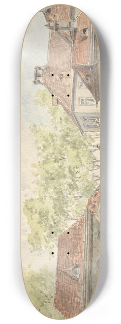 Gustav Korompay - Die Hohlweggasse in Wien-Landstrae 8.25 inch art skate deck
