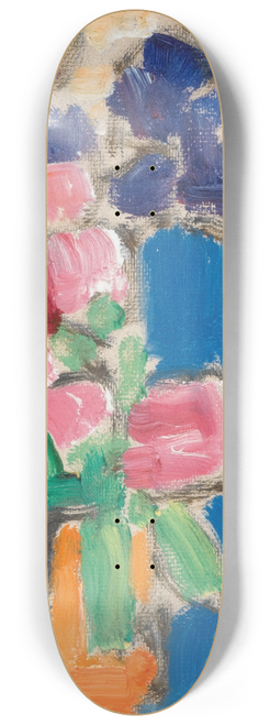 Alexej von Jawlensky - Still Life; Flower Still Life With Vase And Figure, Semi-Profile 8.25 inch art skate deck