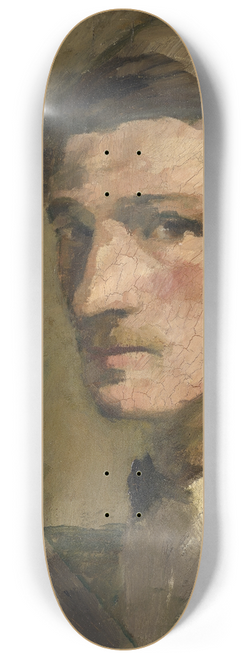Hans Brhlmann - Self-Portrait with Palette 8.25 inch art skate deck
