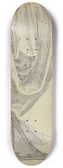 Hans Brosamer - Rock einer nach links schreitenden Frau 8.25 inch art skate deck