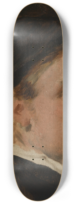Hans Canon - Portrait study of the painter Wilhelm Trbner 8.25 inch art skate deck