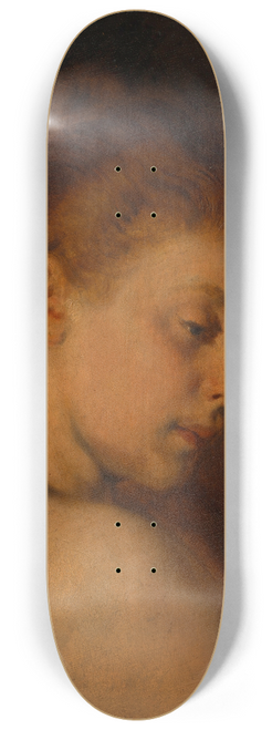 Hans Canon - Weiblicher Studienkopf (Wiederholung zu Nach dem Bade) 8.25 inch art skate deck