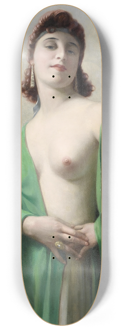Hans Hassenteufel - Portrait of a red-haired lady 8.25 inch art skate deck