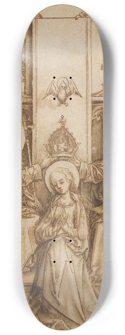 Hans Holbein The Elder - The Coronation of Mary 8.25 inch art skate deck