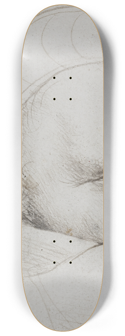 Hans Holbein The Elder - The head of a crossbowman taking aim 8.25 inch art skate deck