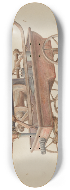 Hans Mangelsdorf - Hand Operated Fire Pump 8.25 inch art skate deck