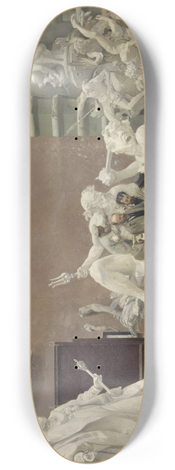 Hans Temple - The sculptor Rudolf Weyr in his studio 8.25 inch art skate deck