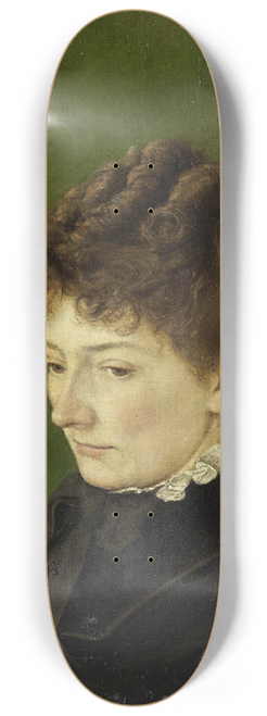 Hans Thoma - Portrait of Ida Mller, ne Scholderer 8.25 inch art skate deck