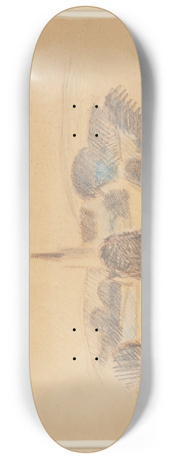 Harald Giersing - Udsigt mod Svanninge Kirke 8.25 inch art skate deck