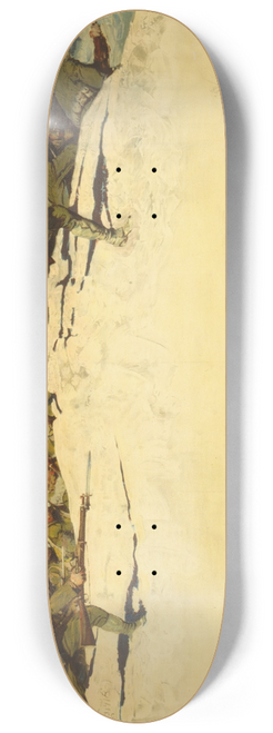 Harvey T. Dunn - They are giving all  Will you send them wheat. U.S. Food Administration 8.25 inch art skate deck