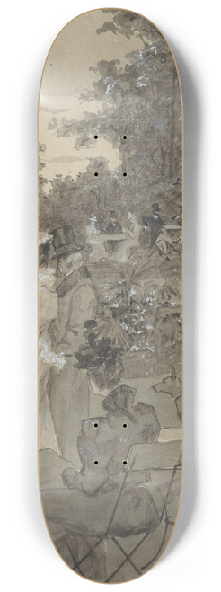 H.C. Louwerse - Recrerende mensen in een park 8.25 inch art skate deck
