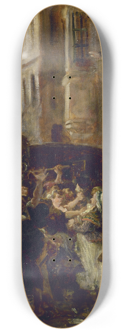 Alfred Dehodencq - Charlotte Corday Arrested After The Murder Of Marat 8.25 inch art skate deck
