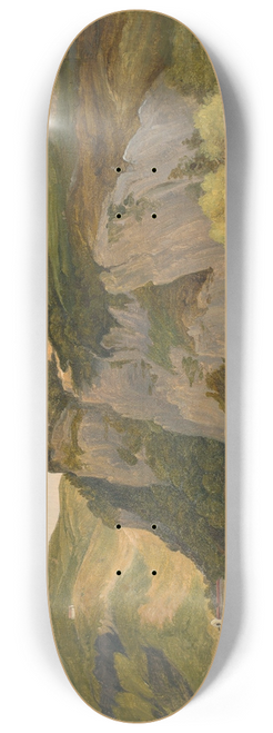 Heinrich Reinhold - Landschaft oberhalb von Subiaco 8.25 inch art skate deck