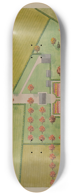Helen Miller - Rutgers Estate and Garden 8.25 inch art skate deck