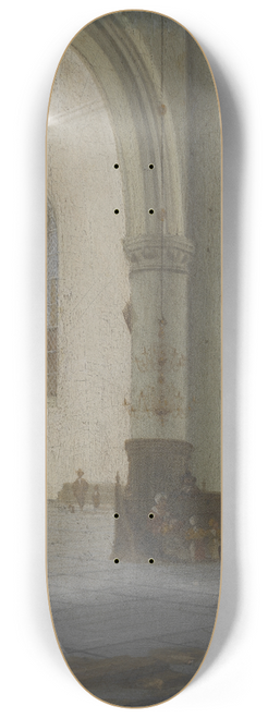 Hendrick Cornelisz. van Vliet - Church Interior 8.25 inch art skate deck