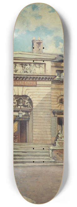 Henri Dabadie - La cour de lHtel Gouthire, rue Pierre-Bullet 8.25 inch art skate deck