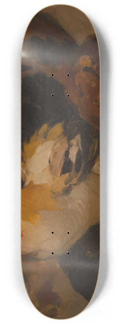 Henri Deluermoz - Coq et poules 8.25 inch art skate deck
