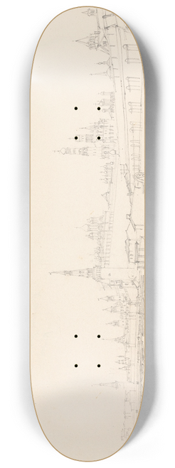 Alfred Gomersal Vickers - Kremlin from the Quay 8.25 inch art skate deck
