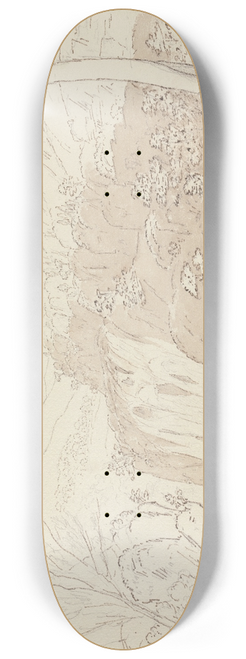 Henrietta Anne Fortescue - Cascatella, Tivoli, 1817 8.25 inch art skate deck