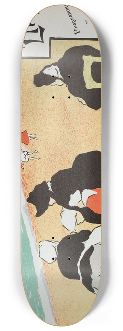 Henri-Gabriel Ibels - Les Fossiles (Program from Thtre Libre) 8.25 inch art skate deck