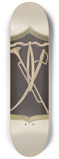 Alfred H. Smith - Cartouche from Salem Gate 8.25 inch art skate deck