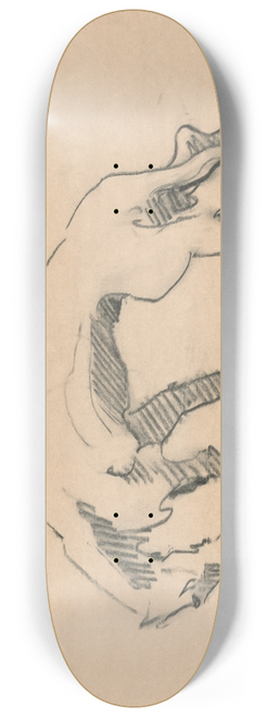 Henri Gaudier-Brzeska - Lioness in Profile 8.25 inch art skate deck