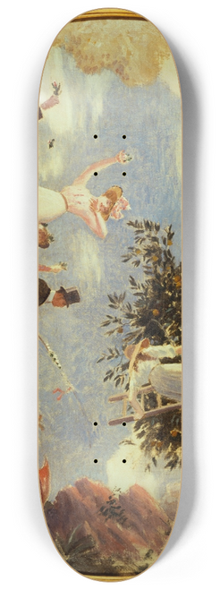 Henri Gervex - Bataille de fleurs  Nice 8.25 inch art skate deck